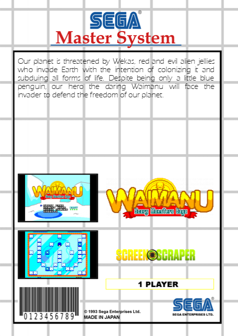 Waimanu : Scary Monsters Saga (Homebrew) — Box back